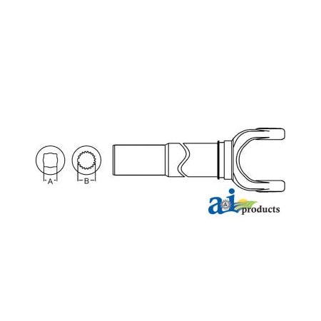 A & I Products Yoke, Tube & Sleeve Assembly 35" x5" x3" A-11005548